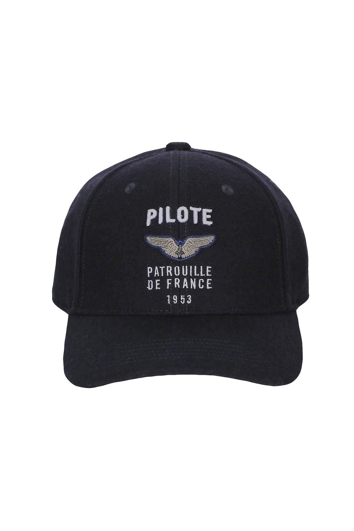 Embroidered cotton and leather cap Patrouille de France - Image n°3