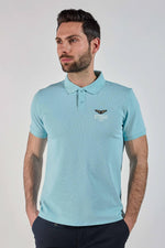 Sky blue cotton and polyester polo shirt Patrouille de France - Image n°3