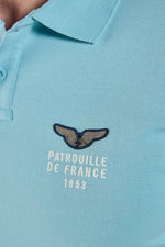 Sky blue cotton and polyester polo shirt Patrouille de France - Image n°2