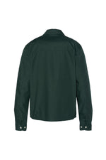 Dark green shirt collar jacket - Image n°5