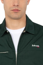 Dark green shirt collar jacket - Image n°3