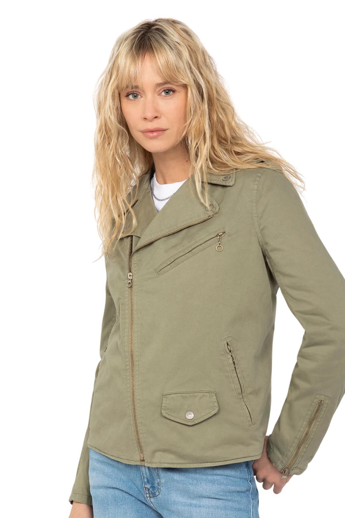 Light khaki cotton perfecto - Image n°7