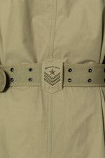 Light khaki army trench coat - Image n°3