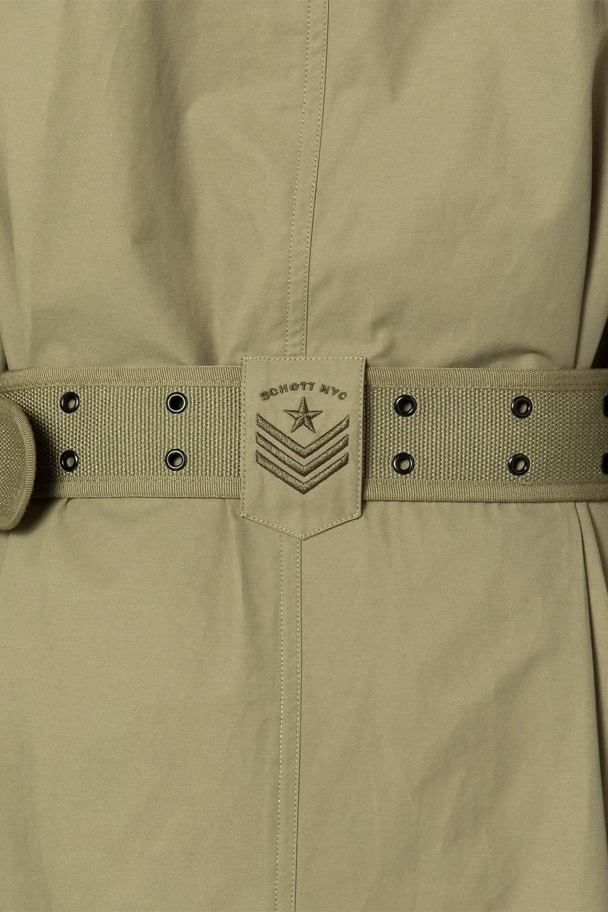 Light khaki army trench coat - Image n°3