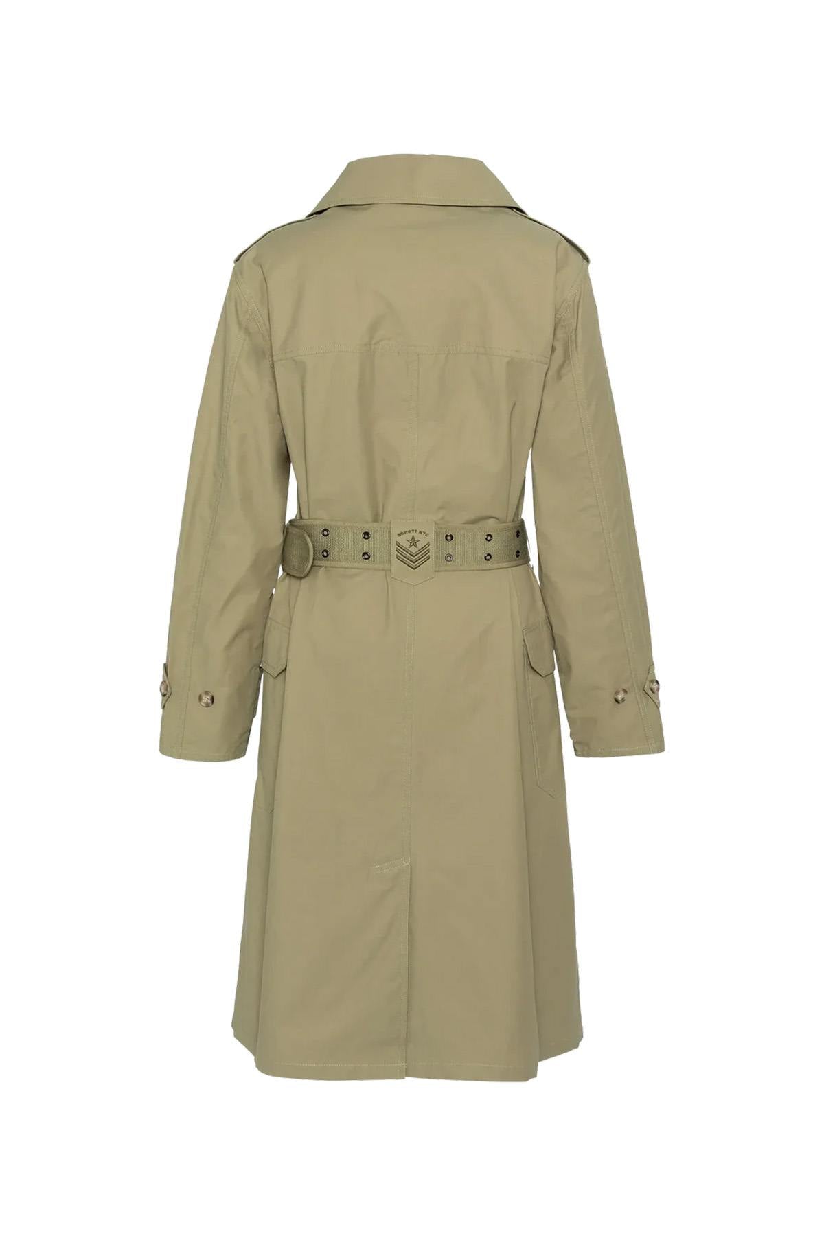 Light khaki army trench coat - Image n°2