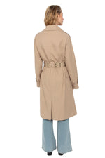 Beige army trench coat - Image n°8