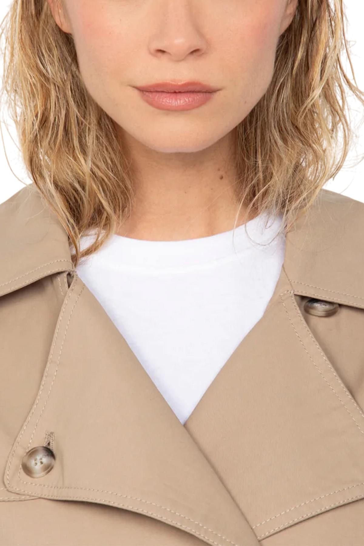 Beige army trench coat - Image n°9