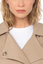 Beige army trench coat - Image n°9