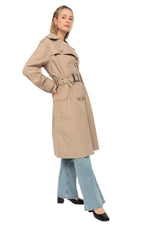 Beige army trench coat - Image n°2