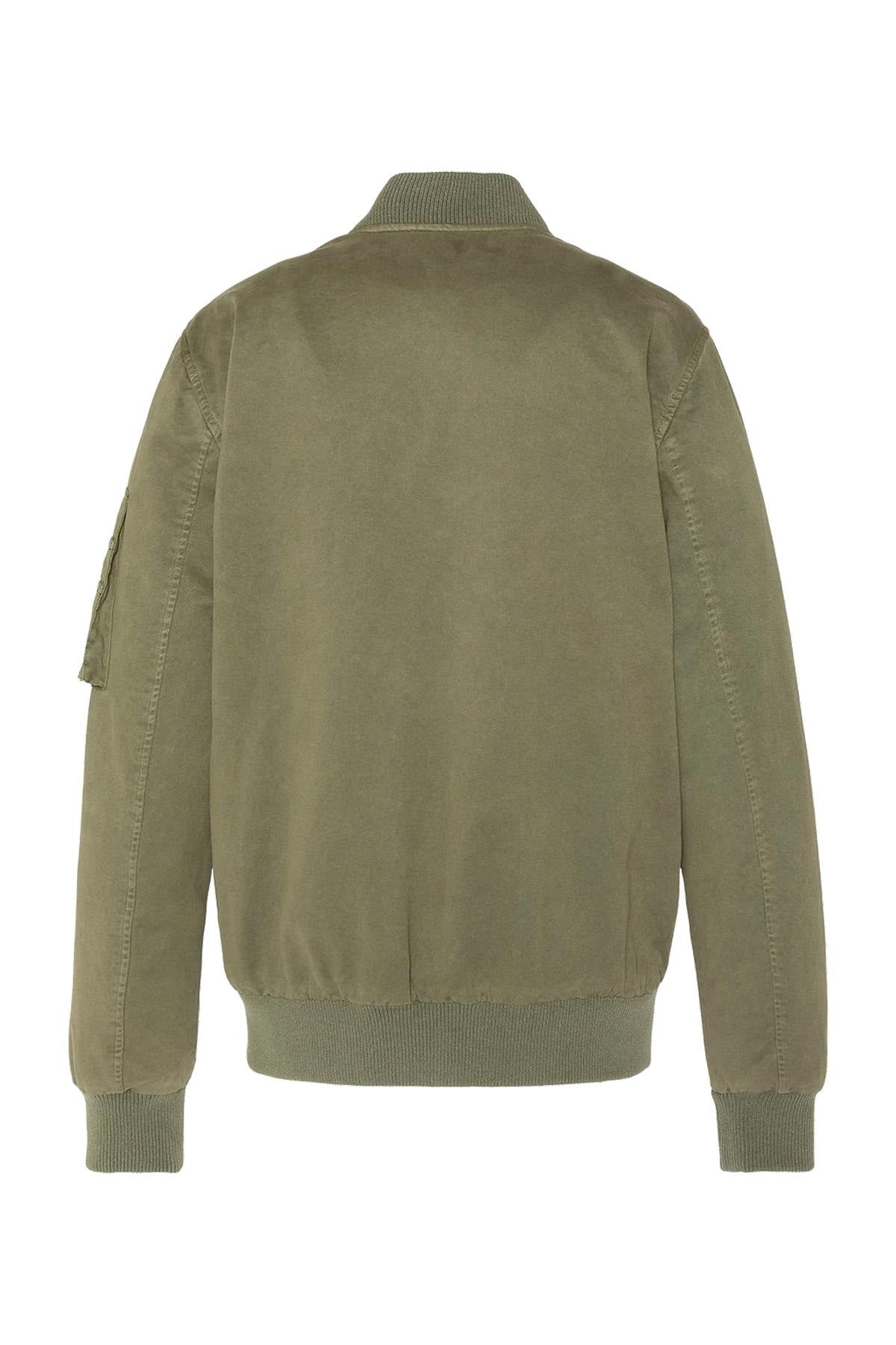 Khaki cotton bomber jacket - Image n°6