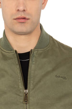 Khaki cotton bomber jacket - Image n°4