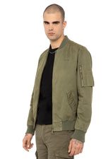 Khaki cotton bomber jacket - Image n°2