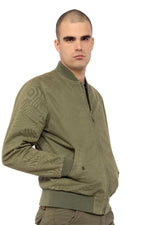 Khaki cotton bomber jacket - Image n°1