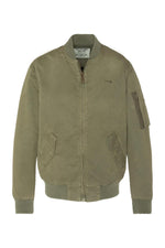 Khaki cotton bomber jacket - Image n°5