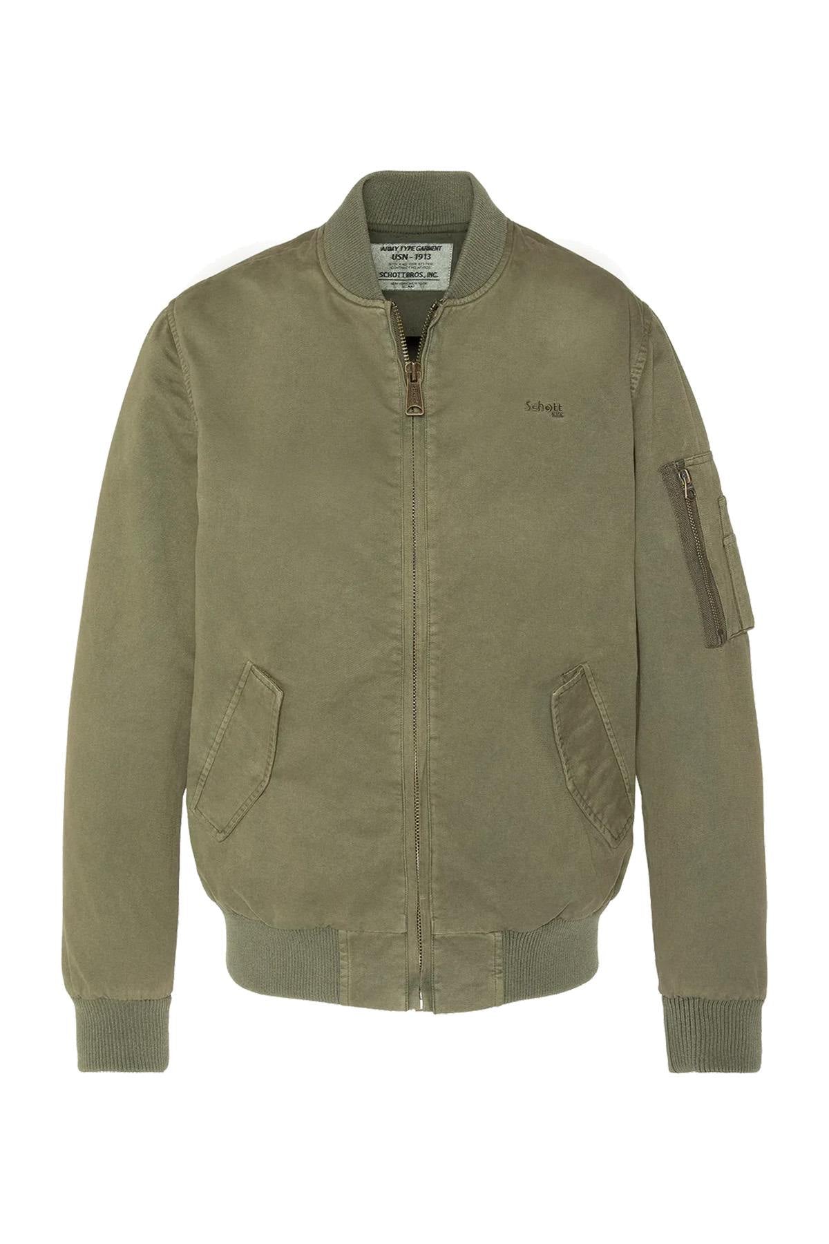 Khaki cotton bomber jacket - Image n°5