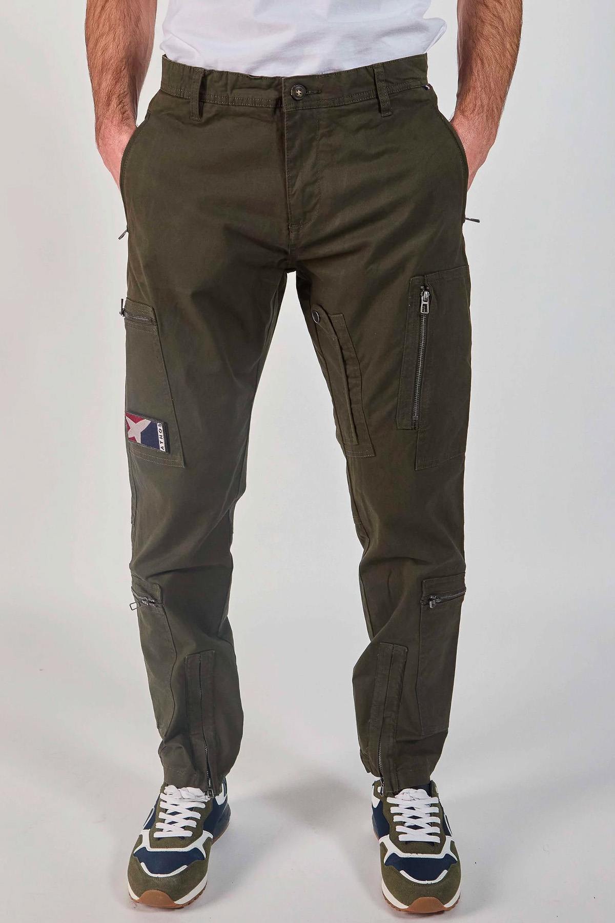 Army green trousers of the Patrouille de France - Image n°1