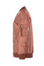 Powder pink nylon bomber jacket - Image n°3
