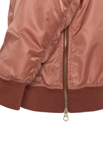Powder pink nylon bomber jacket - Image n°2