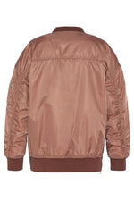 Powder pink nylon bomber jacket - Image n°4
