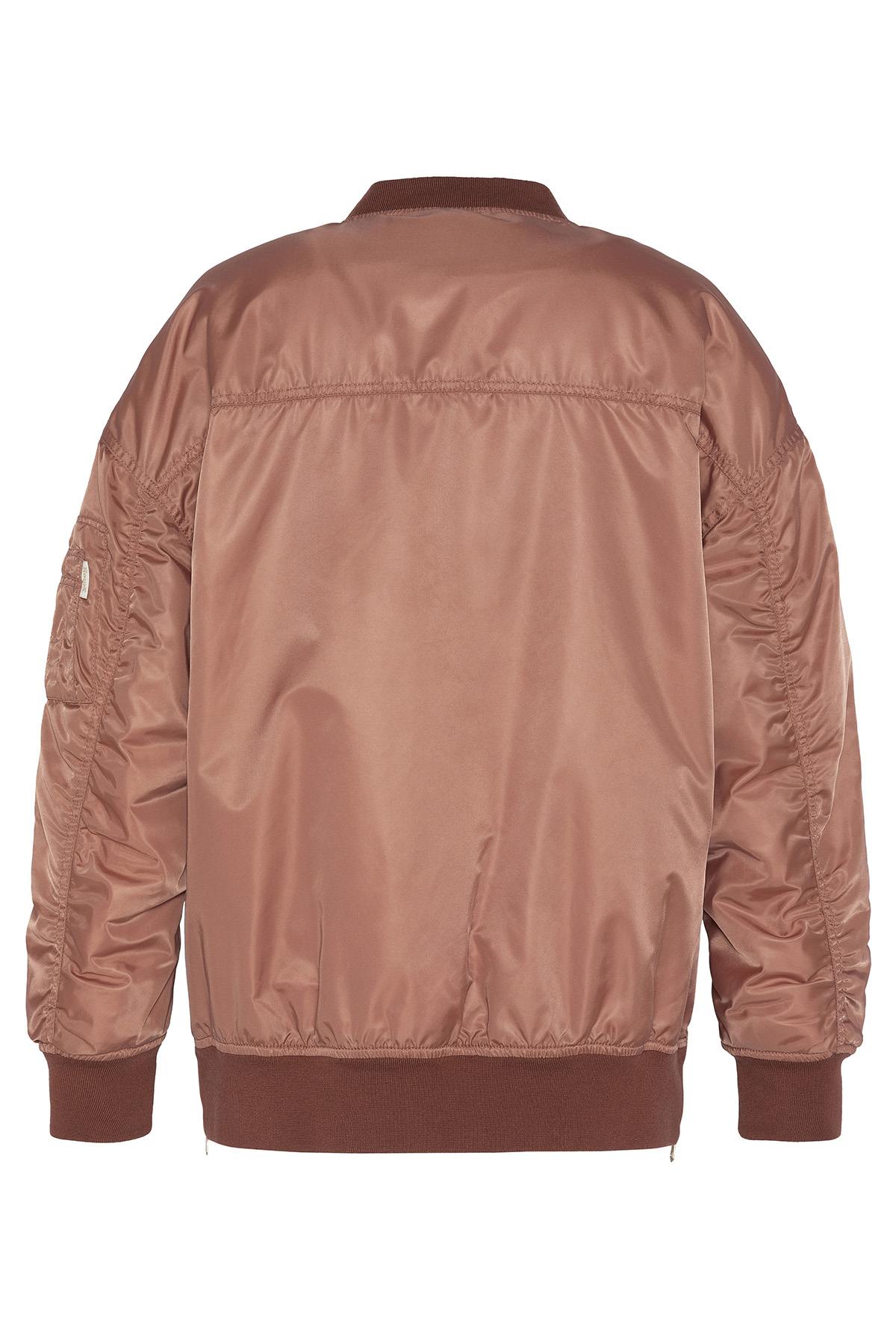 Powder pink nylon bomber jacket - Image n°4