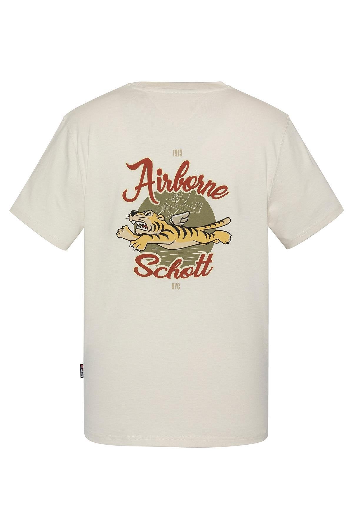 Off-white t-shirt with Flying Tigers illustration on the back - Image n°1