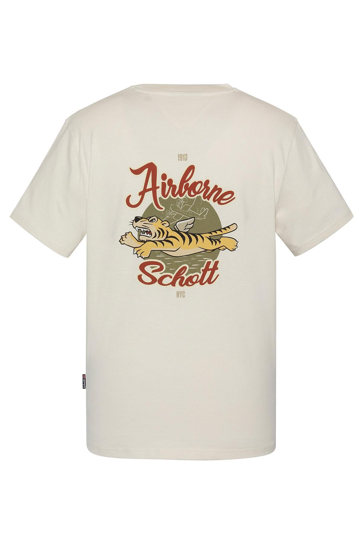 Off-white t-shirt with Flying Tigers illustration on the back - Image n°1