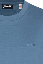 Steel blue t-shirt with Flying Tigers illustration on the back - Image n°3