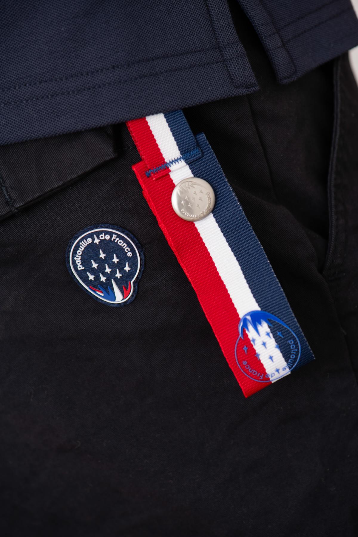 Navy blue Patrouille de France pants with patches - Image n°4