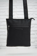 Black textile bag for men - Image n°1
