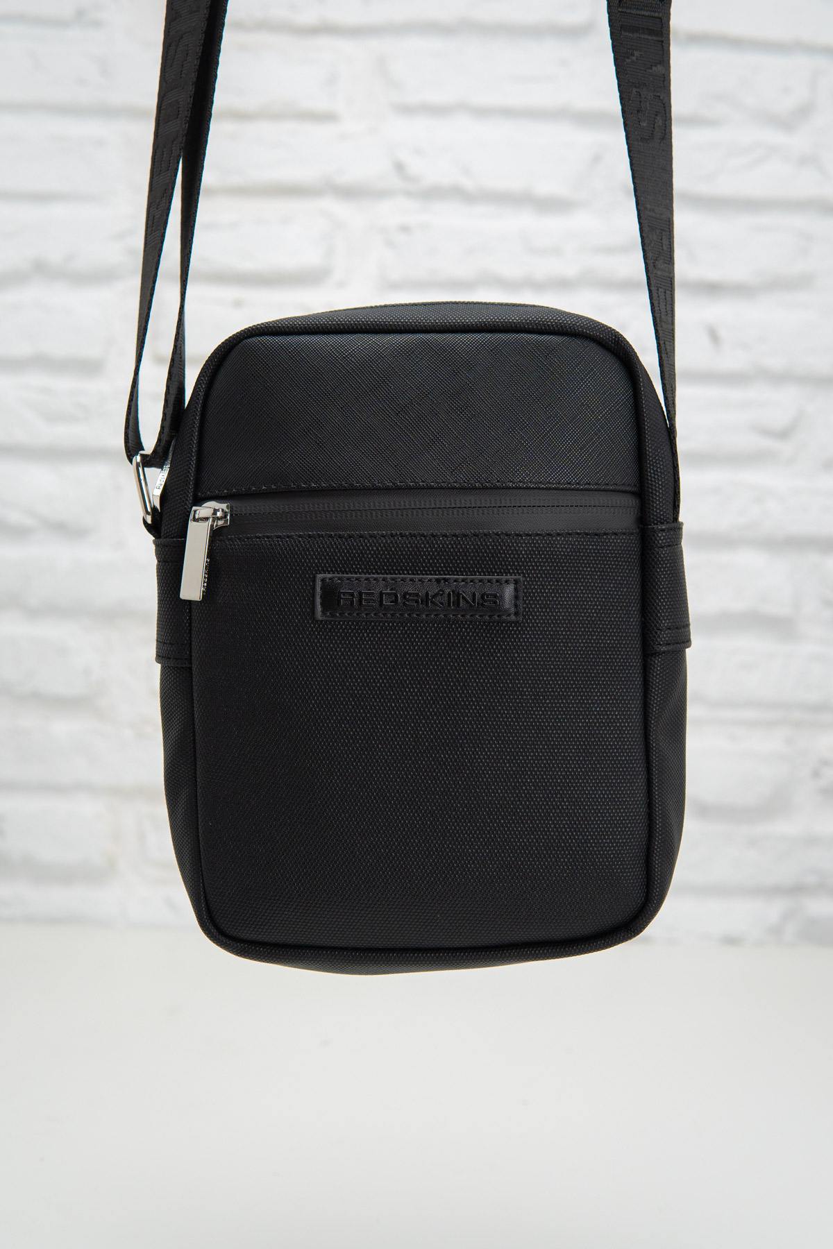 Black textile men's bag - Image n°1