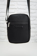 Black textile men's bag - Image n°1