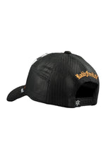 Black trucker cap with car racing pattern - Image n°3