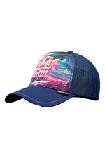 Blue and pink rider trucker cap - Image n°3