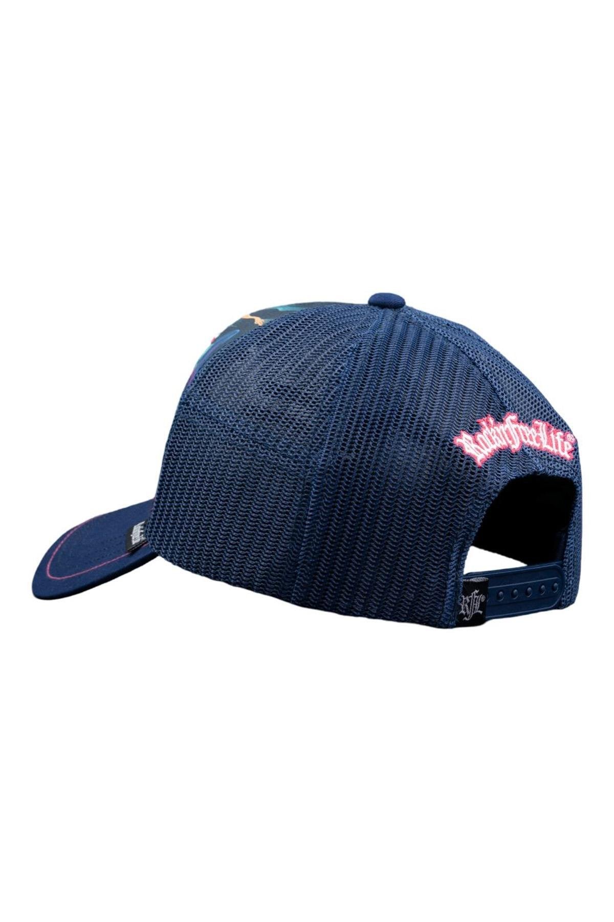 Blue and pink rider trucker cap - Image n°2