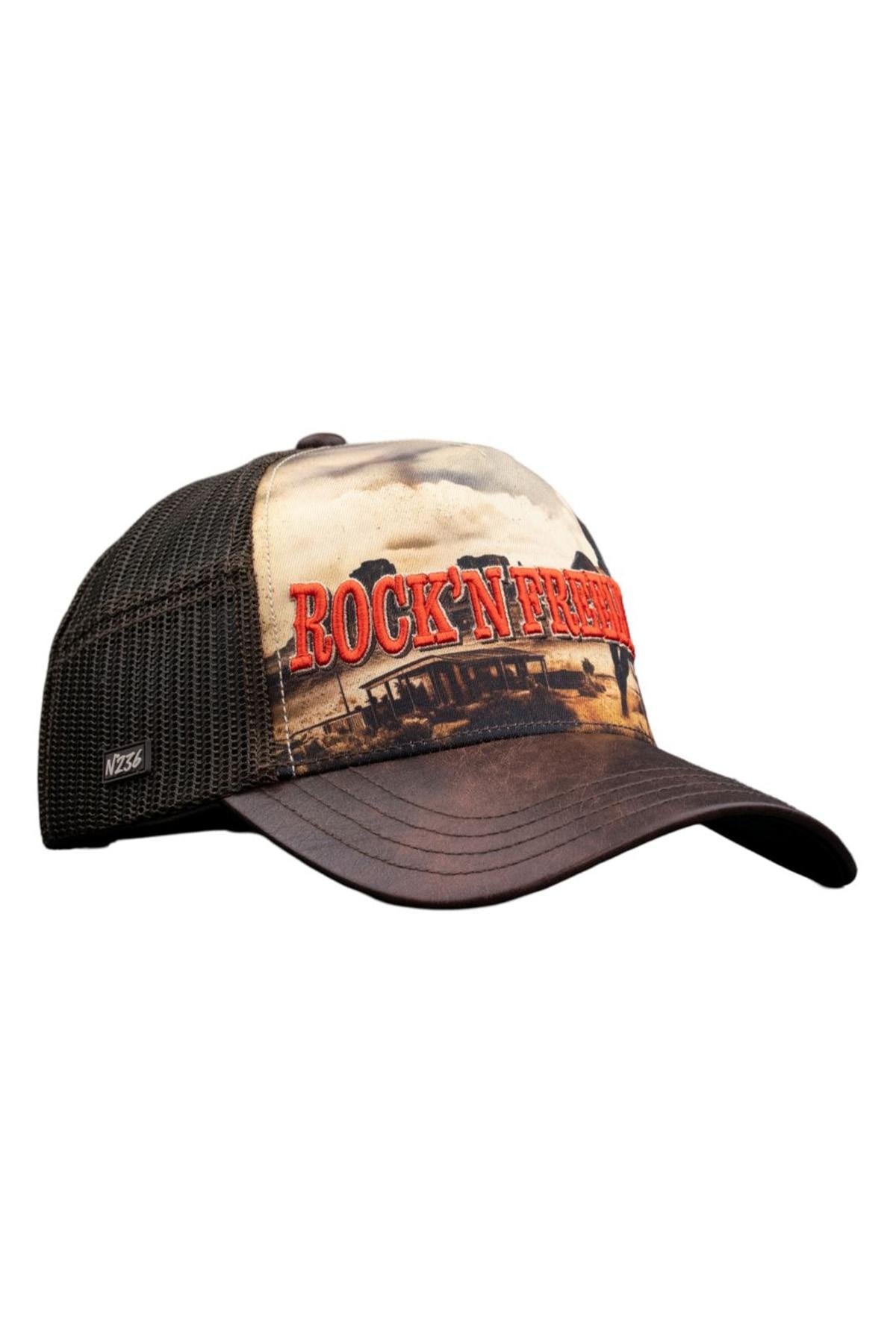 Wild West pattern trucker cap - Image n°1