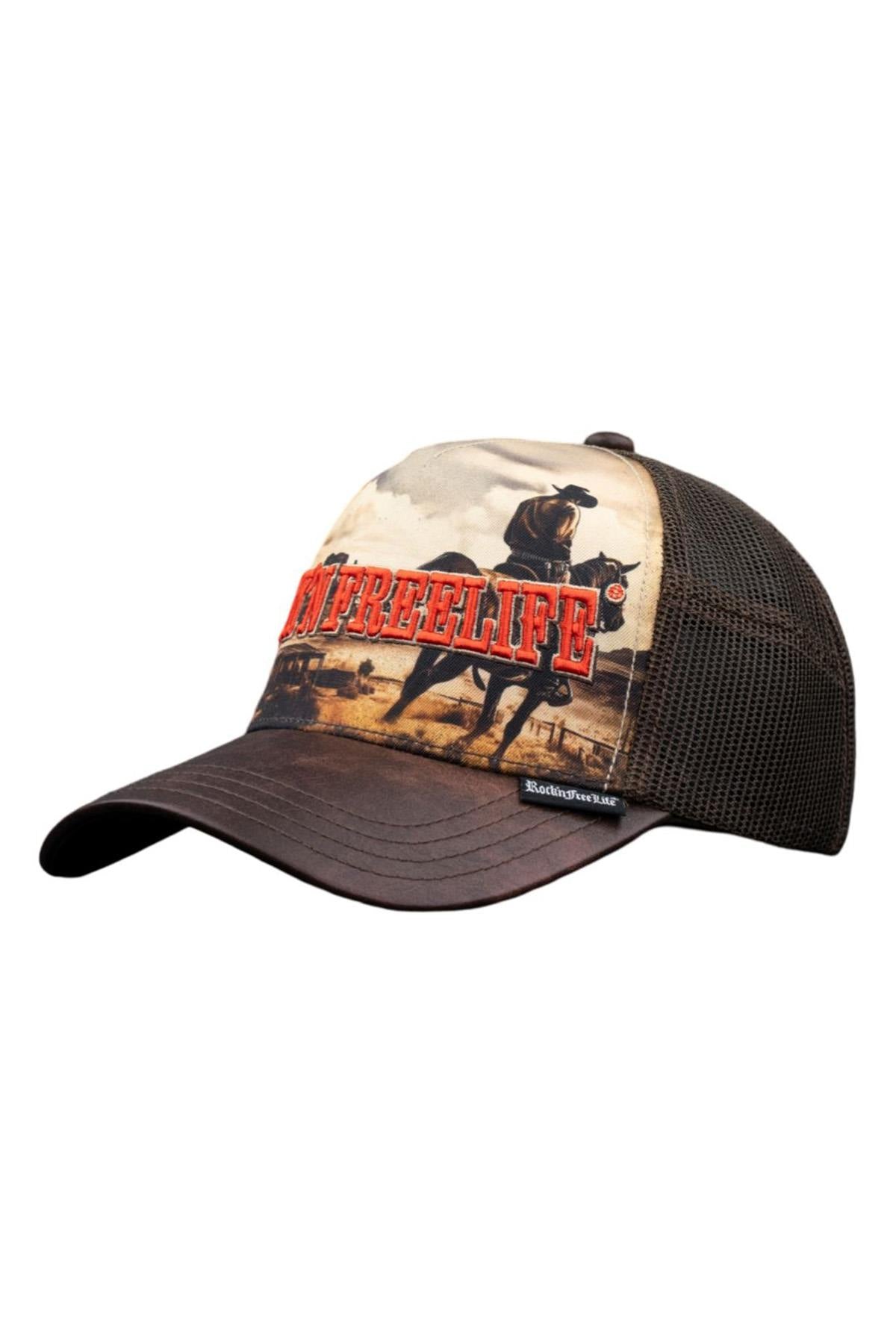 Wild West pattern trucker cap - Image n°2