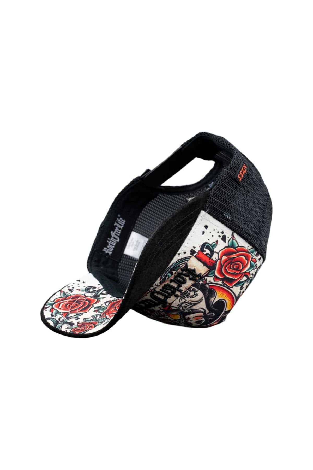 Tattoo pattern trucker cap - Image n°3