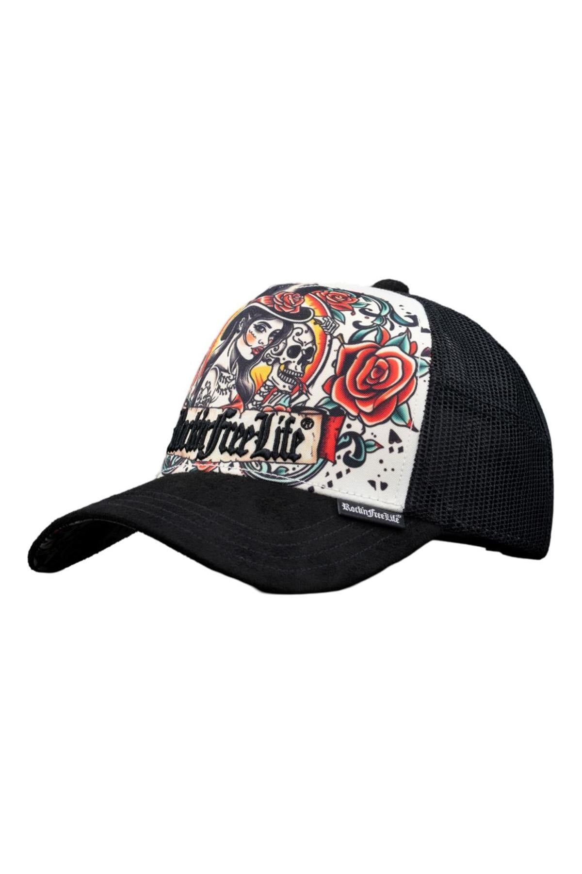Tattoo pattern trucker cap - Image n°4