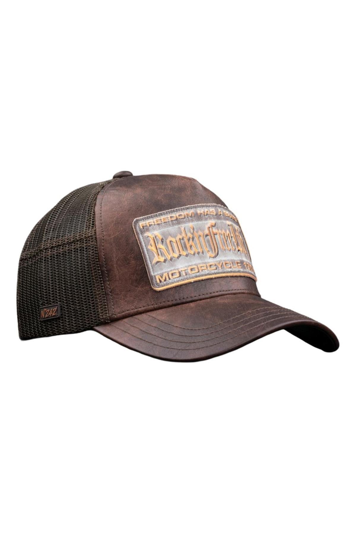 Vintage brown trucker cap - Image n°1