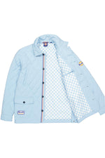 Gulf light blue textile quilted jacket - Image n°4