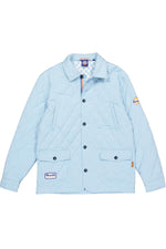 Gulf light blue textile quilted jacket - Image n°3