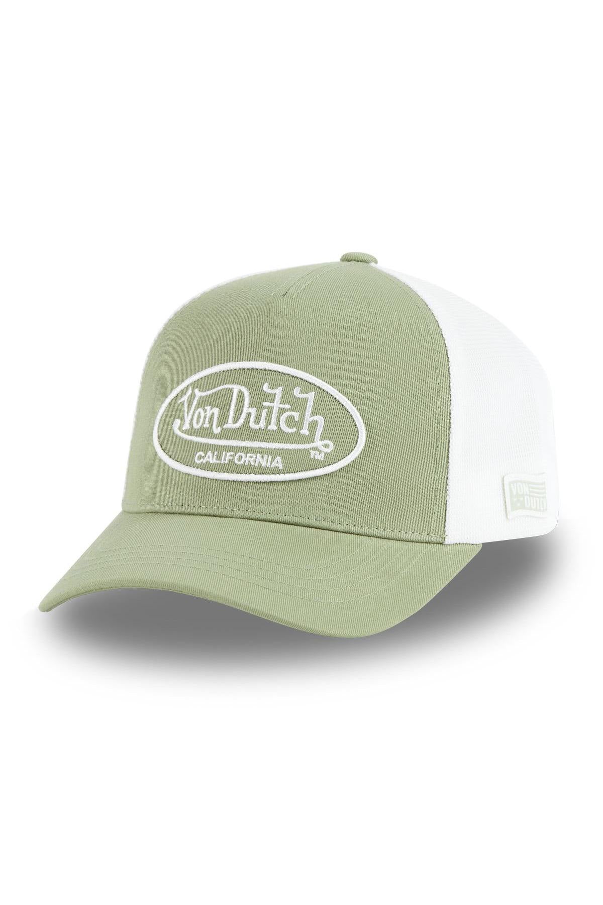 Von Dutch Sage and White Khaki Baseball Cap - Image n°1