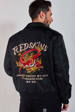 Black teddy jacket with Japanese-inspired shirt collar - Image n°2