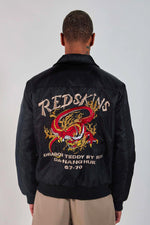 Black teddy jacket with Japanese-inspired shirt collar - Image n°8