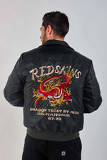 Khaki teddy jacket with Japanese-inspired shirt collar - Image n°1