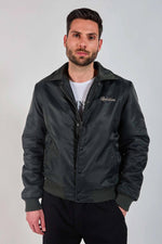 Khaki teddy jacket with Japanese-inspired shirt collar - Image n°5