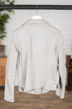 Women’s aged white Biker Jacket - Image n°3