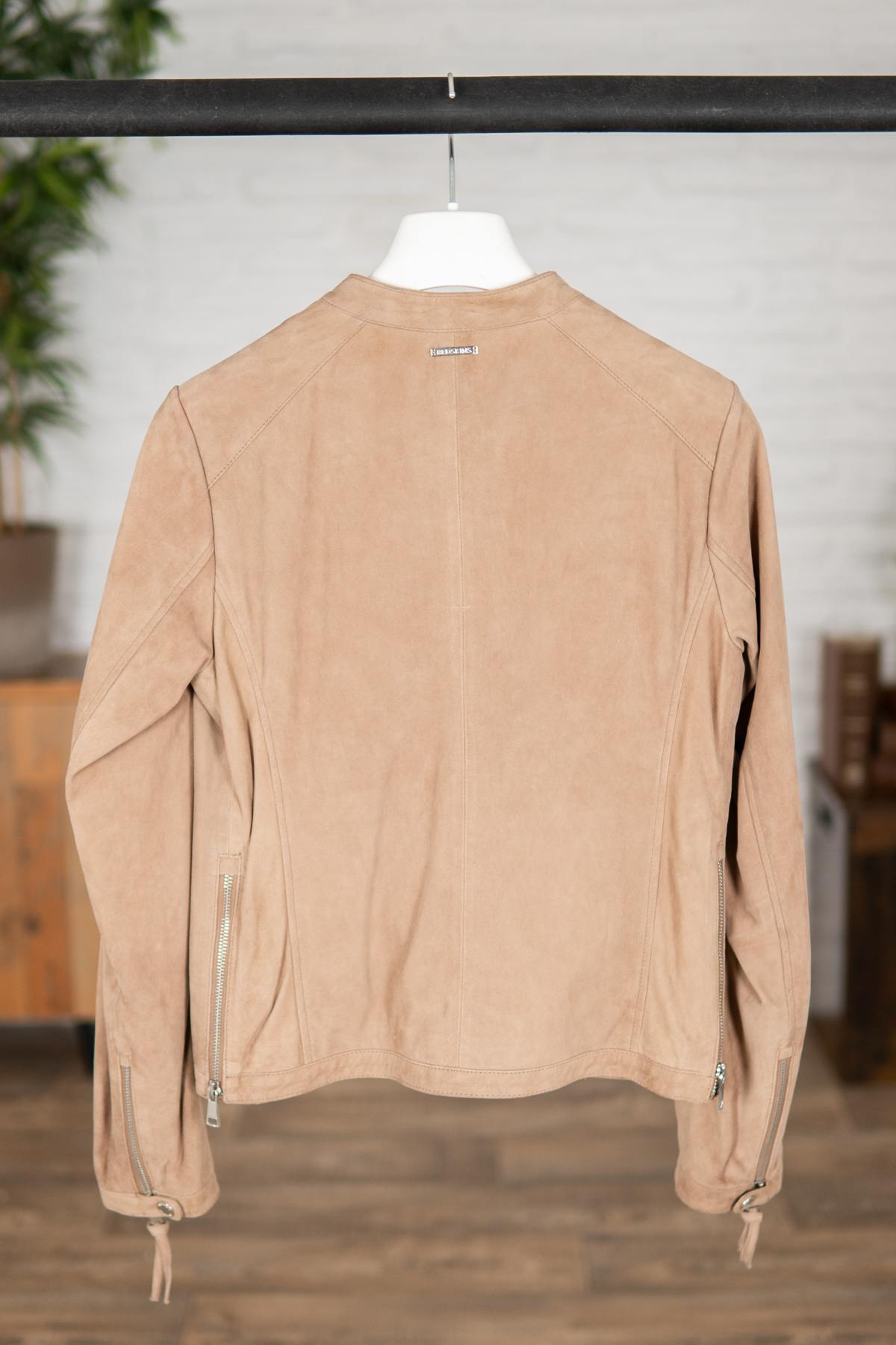 Women's suede leather jacket - Image n°2