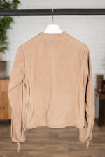 Women's suede leather jacket - Image n°2