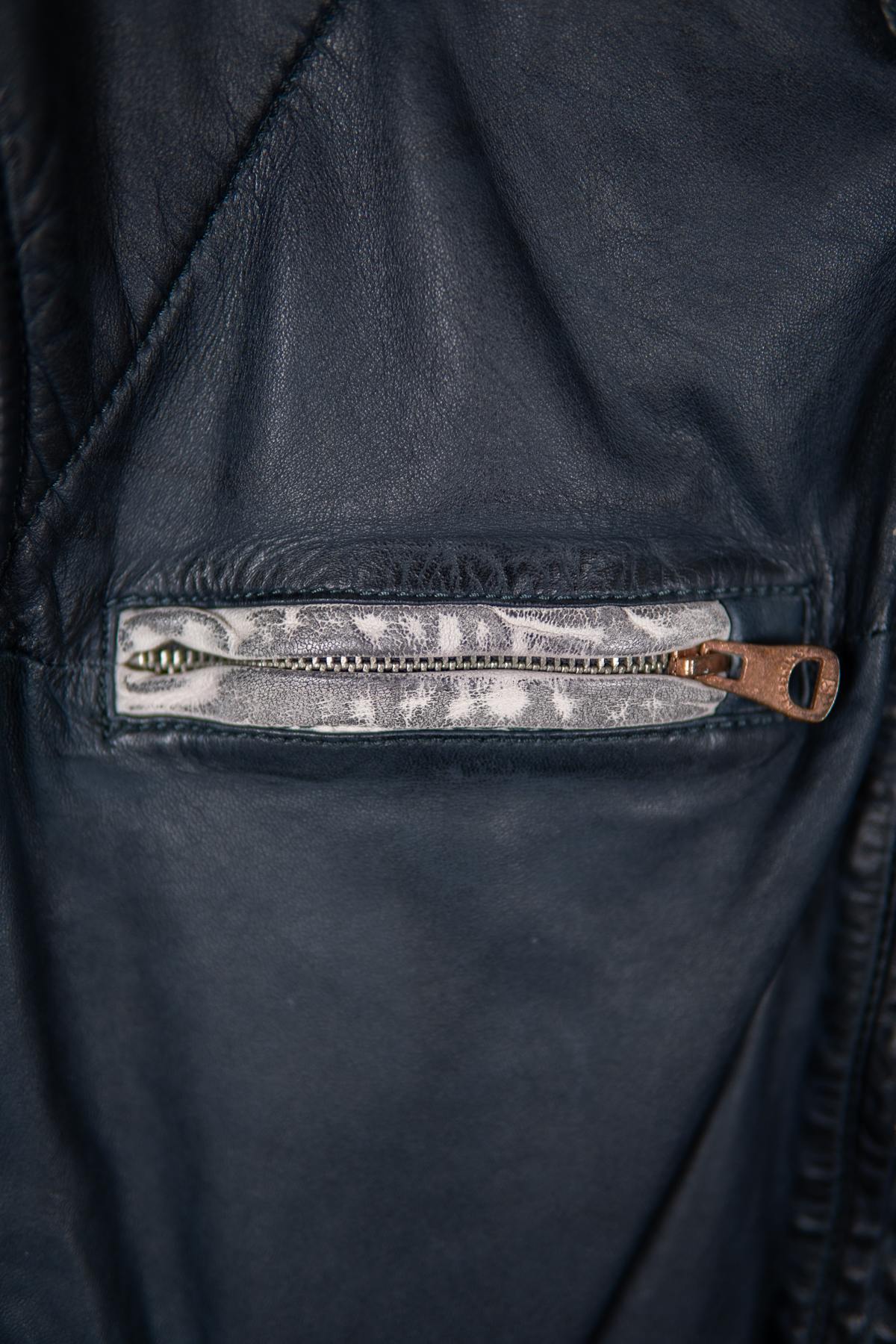 Men's racing style leather jacket - Image n°5